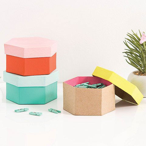 Round Paper Mache Boxes with Fiberglass inserts 