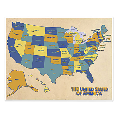 kids learning map - educational map - usa - united states - united states map - usa map