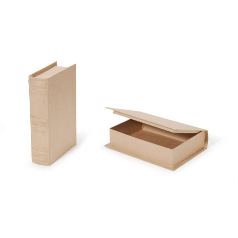 Paper Mache Book Box - Paper Mache Box