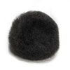 Acrylic Pom Poms - Black - 10mm - 24 pieces - Craft Pom Poms