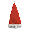圣诞老人帽子 - 红色和白色饰边 - 圣诞节帽子