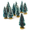 Mini Bottle Brush Christmas Trees - Mini Sisal Christmas Trees - Mini Bottle Brush Trees - Sisal Bottle Brush Trees - Miniature Bottle Brush Trees - Mini Sisal Trees - Small Bottle Brush Christmas Trees - Tiny Bottle Brush Trees - Flocked Bottle Brush Trees