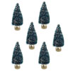 Mini Bottle Brush Christmas Trees - Mini Sisal Christmas Trees - Mini Bottle Brush Trees - Sisal Bottle Brush Trees - Miniature Bottle Brush Trees - Mini Sisal Trees - Small Bottle Brush Christmas Trees - Tiny Bottle Brush Trees - Flocked Bottle Brush Trees