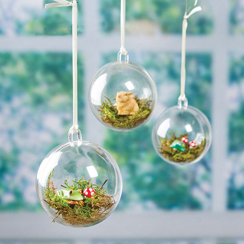 Clear Plastic Christmas Ornaments - Clear Plastic Ball Ornaments - Clear Plastic Ornaments To Fill - Fillable Ornament Balls