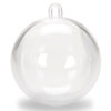 140mm Clear Plastic Ornaments - Clear Fillable Ornaments - Clear Fillable Christmas Ornaments - Clear Plastic Christmas Ornaments - Clear Plastic Ball Ornaments - Clear Plastic Ornaments To Fill - Fillable Ornament Balls