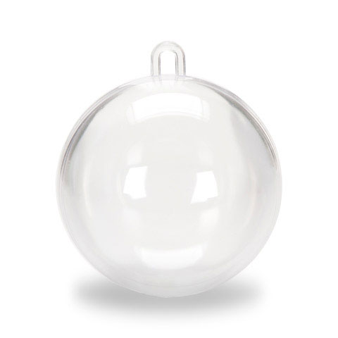 YUYIKES Clear Plastic Fillable Christmas DIY Craft Ball Ornaments 10 pcs 3.94 inch Egg 