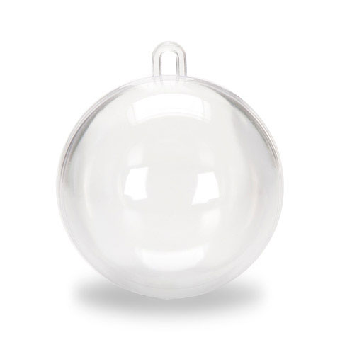 Clear Plastic Christmas Ornaments - Clear Plastic Ball Ornaments - Clear Plastic Ornaments To Fill - Fillable Ornament Balls