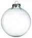 Clear Glass Christmas Ornament - CLEAR - Christmas Decorations - Glass Ornament