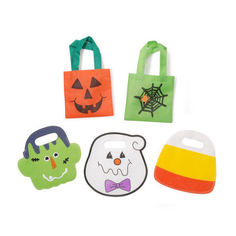 Small Canvas Tote Bags - Canvas Halloween Tote Bags - Halloween Canvas Tote - Kids Halloween Tote Bags