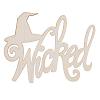 Halloween Wicked Wood Cutout - Unfinished - Halloween Decorations - Fall Decorations