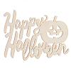 Laser Cut Happy Halloween Wood Cutout - Unfinished - Halloween Decorations - Fall Decorations
