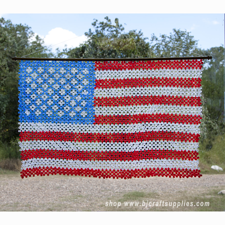 Beading Patterns - Beaded Box Instructions - Beaded Flag