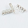 Spacer Bar with 4 Crystal Rhinestones - Coupling Bar - Jewelry Findings - Jewelry Making Supplies