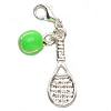 Lobster Clasp Charm - Tennis Racket - Jewelry Charm