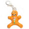 Lobster Clasp Charm - Gingerbread Man - Jewelry Charm