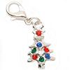 Lobster Clasp Charm - Xmas Tree - Jewelry Charm