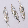 Metal Feather Charms - Feather Beads - Jewelry Charms