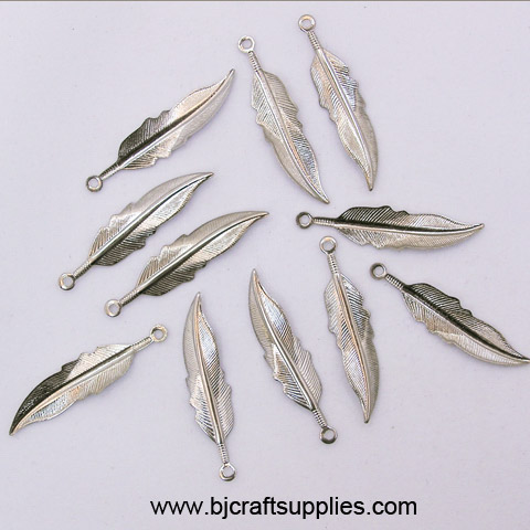 Feather Beads - Jewelry Charms