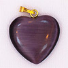 Fiber Optic Heart Charm - Jewelry Findings