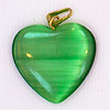 Fiber Optic Heart Charm - Jewelry Findings