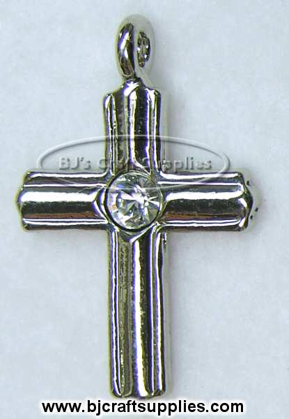 Birthstone Cross Charms