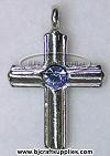 Birthstone Cross Pendants - Birthstone Cross Charms