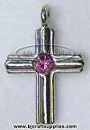 Birthstone Cross Pendants - Birthstone Cross Charms