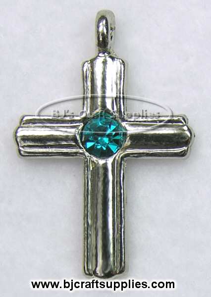 Birthstone Cross Charms