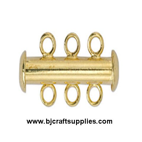 Jewelry Findings -- Slide Clasps - 3-Strand