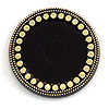 Round Pendant Backing - Gold Rim - Jewelry Backing - Jewelry Making Supplies - 