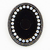 Oval Pendant Backing - Jewelry Backing