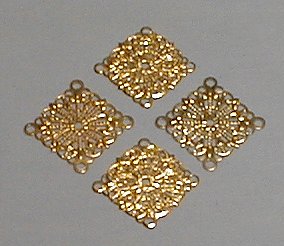 Brass Filigree Square