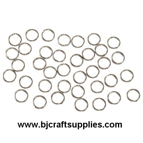 Silvertone Jump Rings - Split Jump Rings - Jewelry Jump Rings