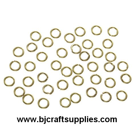 Goldtone Jump Rings - Split Jump Rings - Jewelry Jump Rings