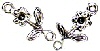 Metal Flower Spacer Beads Jewelry Connectors - Bracelet Connectors - Jewelry Spacers - Jewelry Connectors