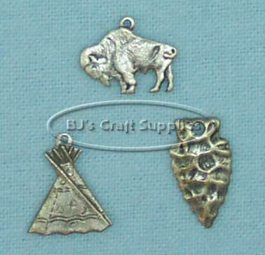 Pewter Colored Jewelry Charm - Tiny Pewter Charms