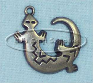 Pewter Colored Jewelry Charm - Salamander