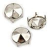 Faceted Studs - Studs for Clothing - Fabric Studs - Silver Studs for Clothing - Silver Nailheads - Bedazzler StudsNailheads