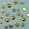 Decorative Studs for Clothing - Fabric Studs - Decorative Nailheads - Gold - Metal Studs for Clothing - Leather Jacket Studs - Decorative Studs for Leather - Leather Studs