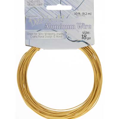 Crafting Wire - 18 Gauge Aluminum Wire - Jewelry Making Supplies