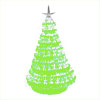 Beaded Safety Pin Christmas Tree Kit - Lime Tree / Gold Pins - Beaded Christmas Tree Kit - Beaded Christmas Tree