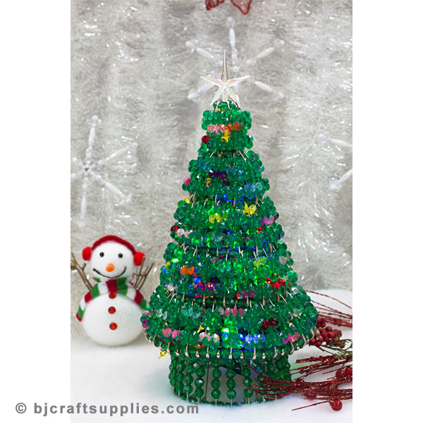 Beaded Christmas Ornament Kits Beaded Christmas Tree Kit Green 