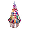 Beaded Safety Pin Christmas Tree Kit - Beaded Christmas Tree Kit - Beaded Christmas Tree