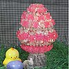 Beaded Egg Shaped Kit - Pink & Crystal - Beading Kit - Craft Kit -- Beaded Egg