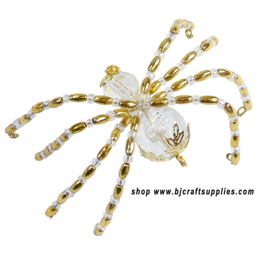Christmas Spider Ornament Kit - Christmas Spider to Make - White Christmas Spider