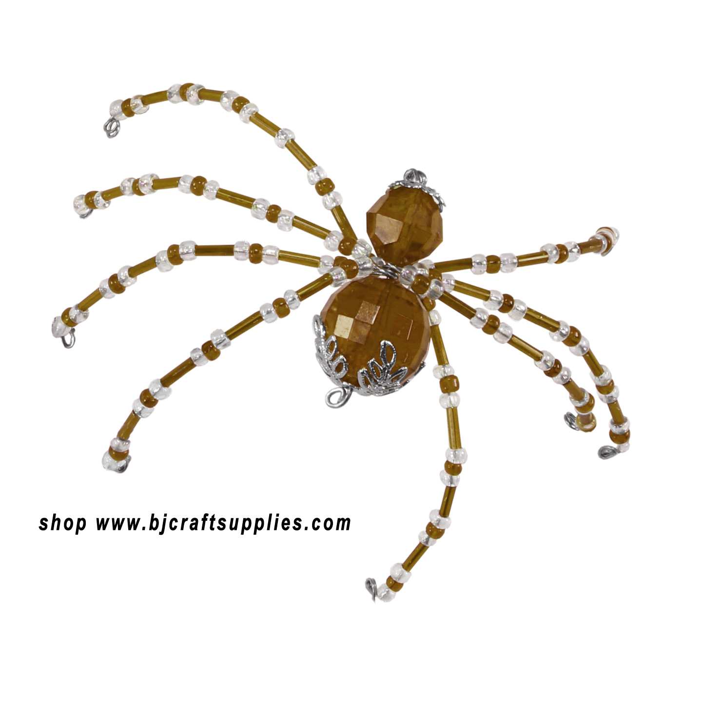 Christmas Spider Ornament Kit - Christmas Spider to Make - Green Christmas Spider