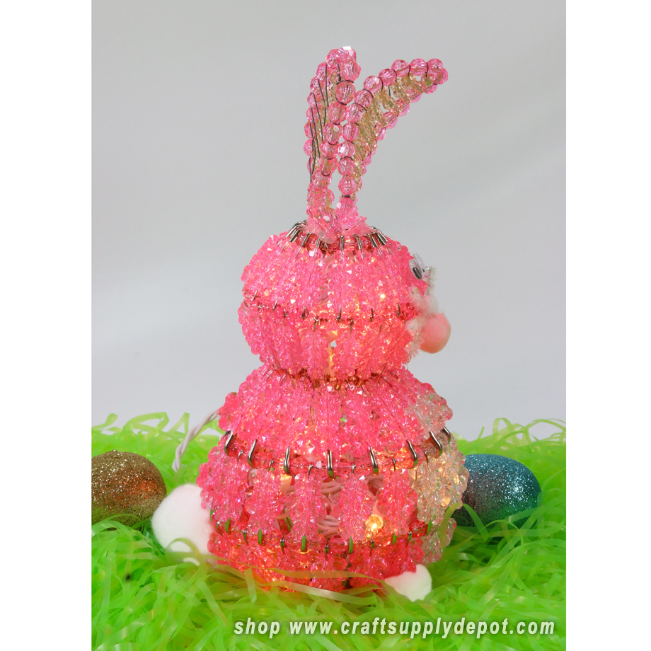 Beaded Safety Pin Bunny