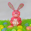 Beaded Easter Bunny Kit - Pink Bunny - Beaded Safety Pin Bunny