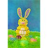 Beaded Easter Bunny Kit - Lighted Easter Bunny Decoration - Yellow Bunny - Beaded Safety Pin Bunny - Bunny Crafts - DIY Easter Crafts