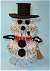 Beaded Snowman Kit - Crystal - Craft Kit - Christmas Craft Kit
